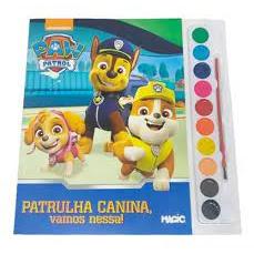 Livro Infantil P/ Colorir 101 Desenhos Patrulha Canina Magic Kids