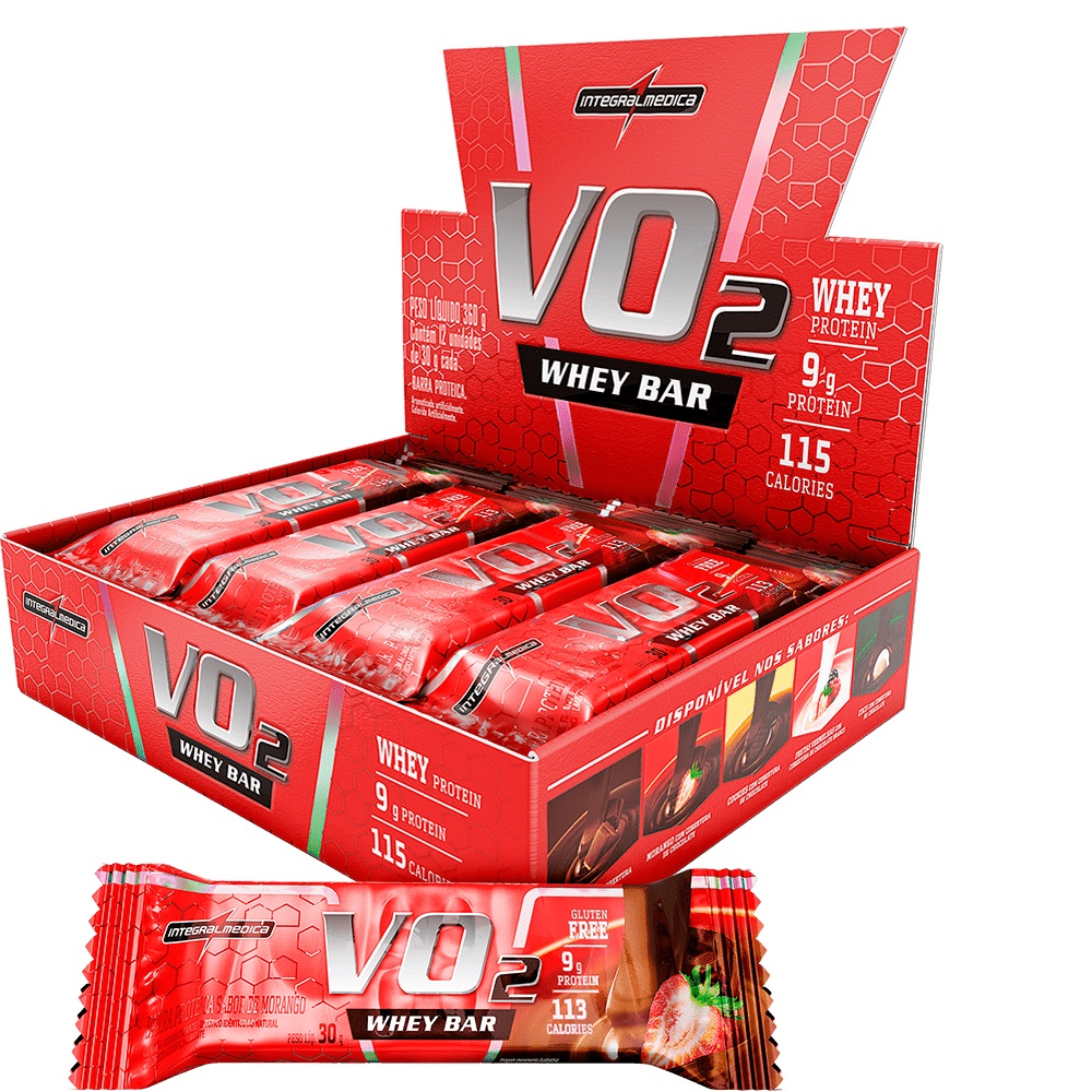 VO2 Whey Bar 12 Unidades barra de proteina - IntegralMedica