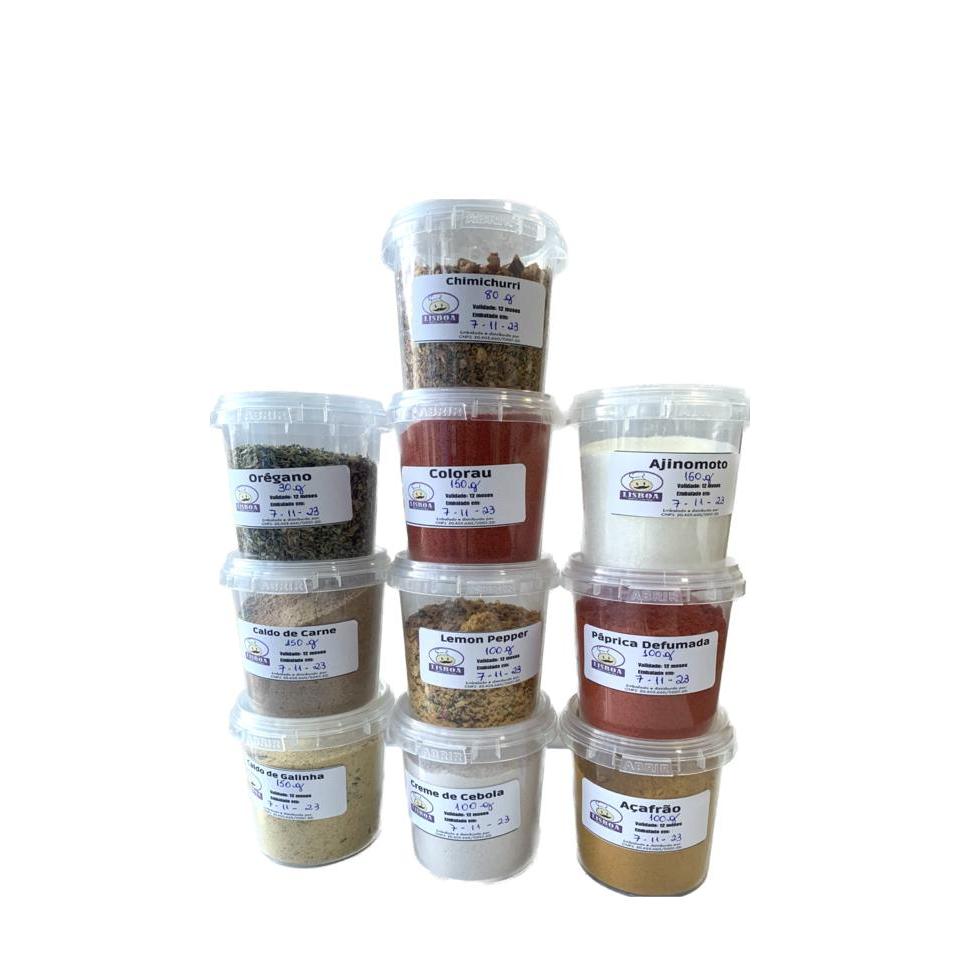 TEMPEROS E CONDIMENTOS KIT COM 10 ITENS MAIS DE 1KG DE PRODUTOS