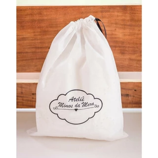 100 Saquinhos 35x40 cm Personalizados com LOGO, MARCA, FRASE, ETC...TODOS OS TEMAS