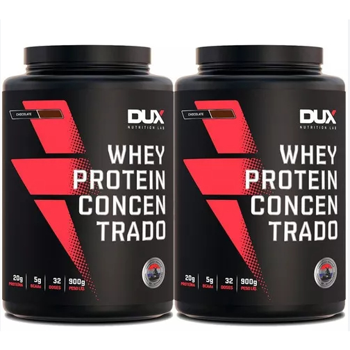 Kit Dux 02 Whey Protein 900g cada total 1,8kg