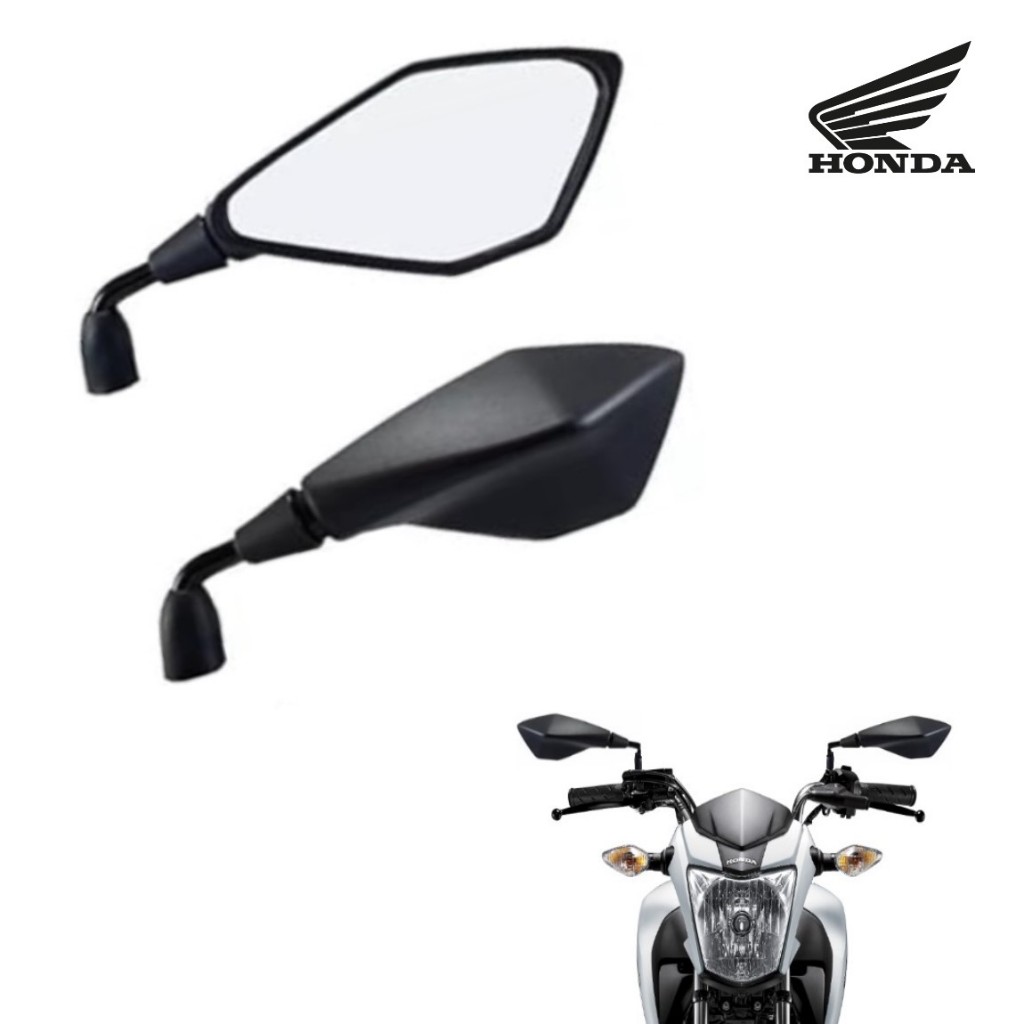 Retrovisor Espelho Esportivo Modelo Z400 Cb300 Twister Cg Xre Fazer ...
