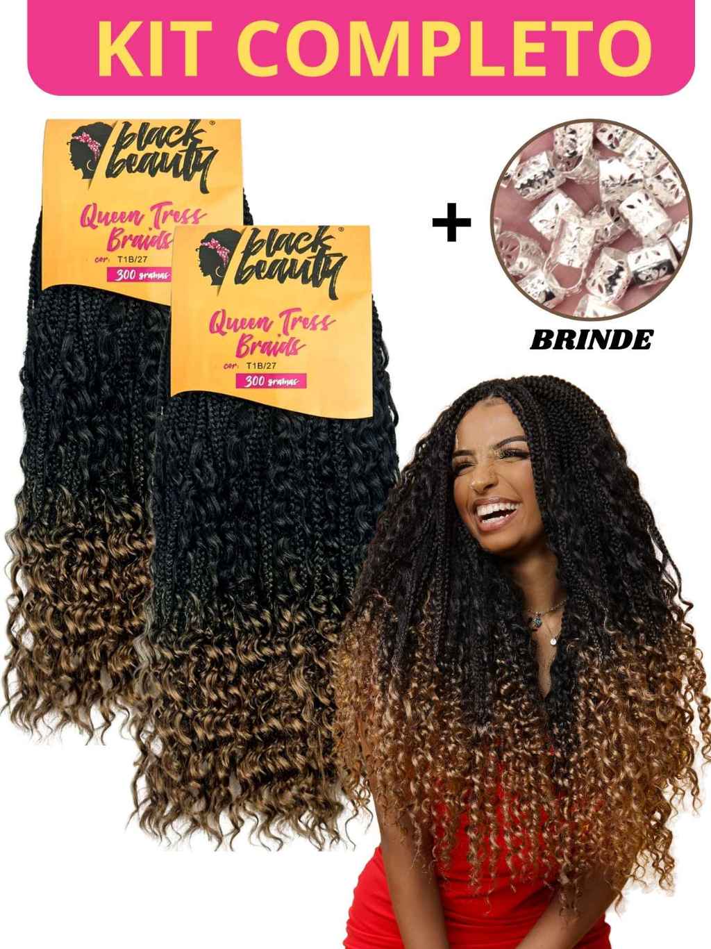 2 Cabelo Crochet Trança com cachos soltos ondulado estilo Gypsy Braids ...