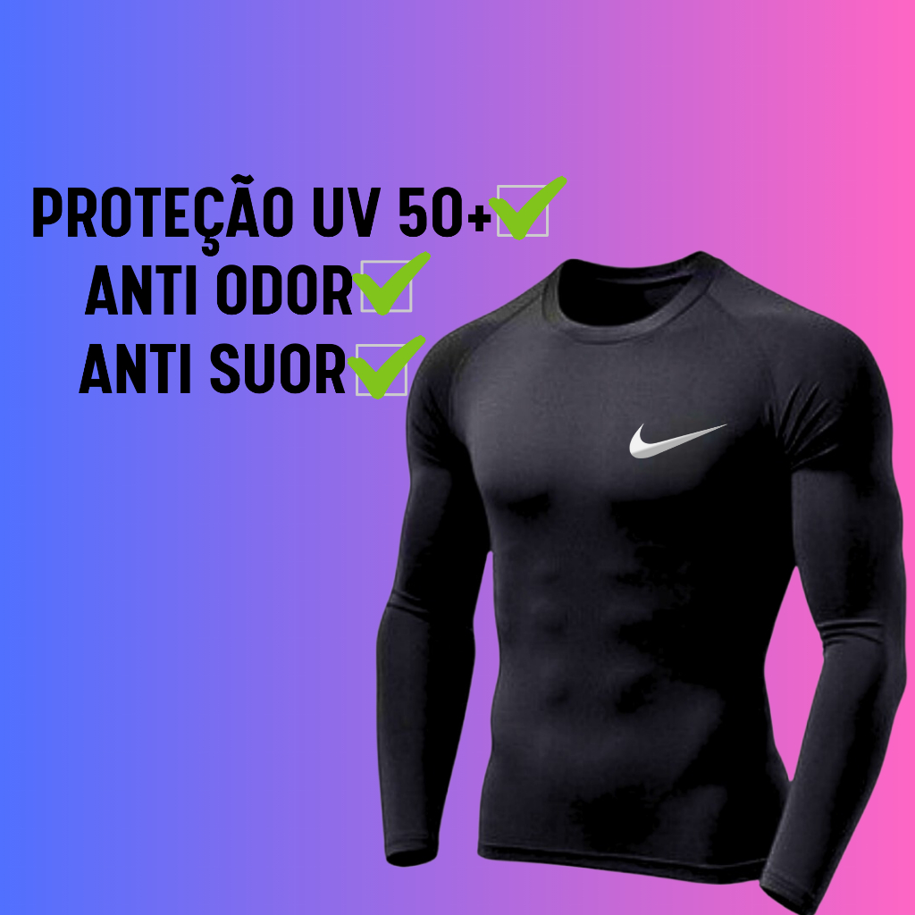Blusa Térmica Masculina Segunda Pele Peluciada Verão Promoção