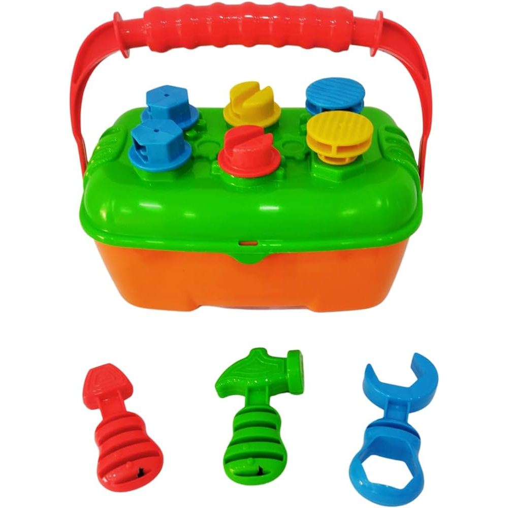 Kit Maleta De Ferramentas Brinquedo Infantil Bancada Kit Ferramenta Brinquedo Maletinha Did Tico