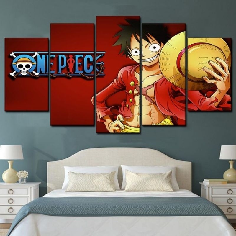 QUADROS DECORATIVOS ONE PIECE GAME ROBLOX MENINO MENINA JOGOS KIT 5 PEÇAS