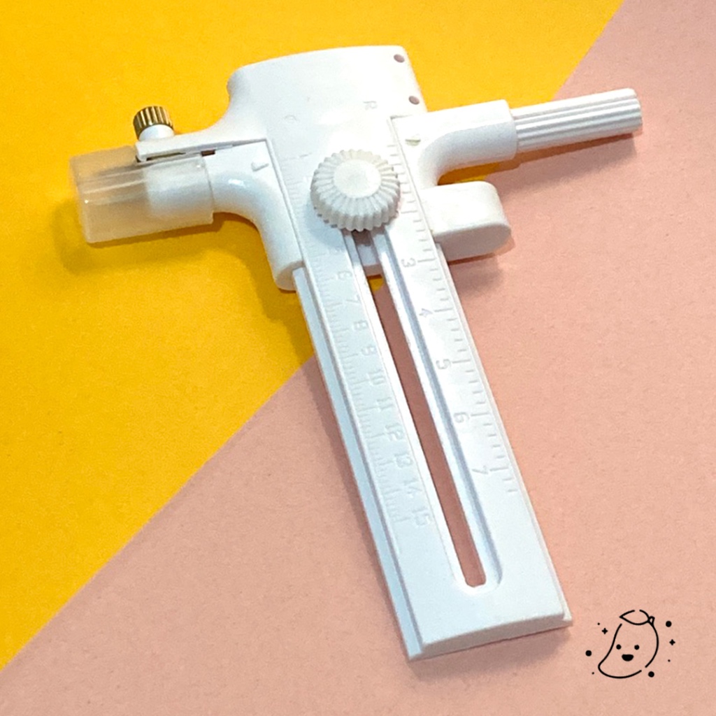 Compasso estilete para corte circular ajustável 1 a 15cm - Scrapbook, Artesanato, Papelaria