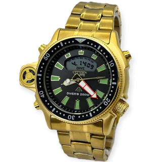 Relógio Citizen Aqualand Dourado a Prova d