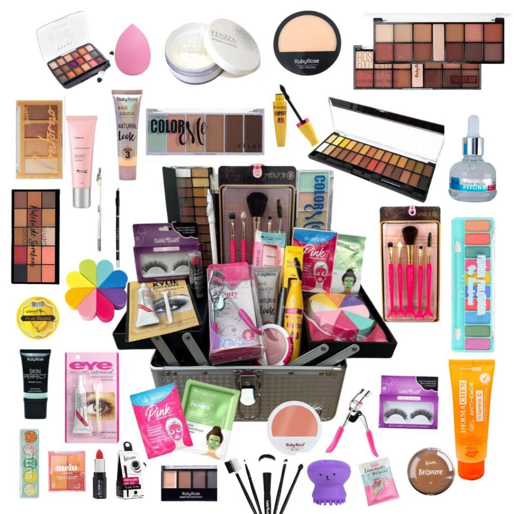 Kit maquiagem completo 15 itens maquiagem de ótima qualidade