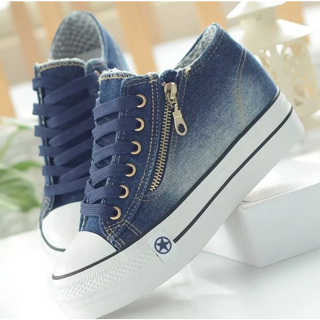 Tenis denim best sale jeans feminino