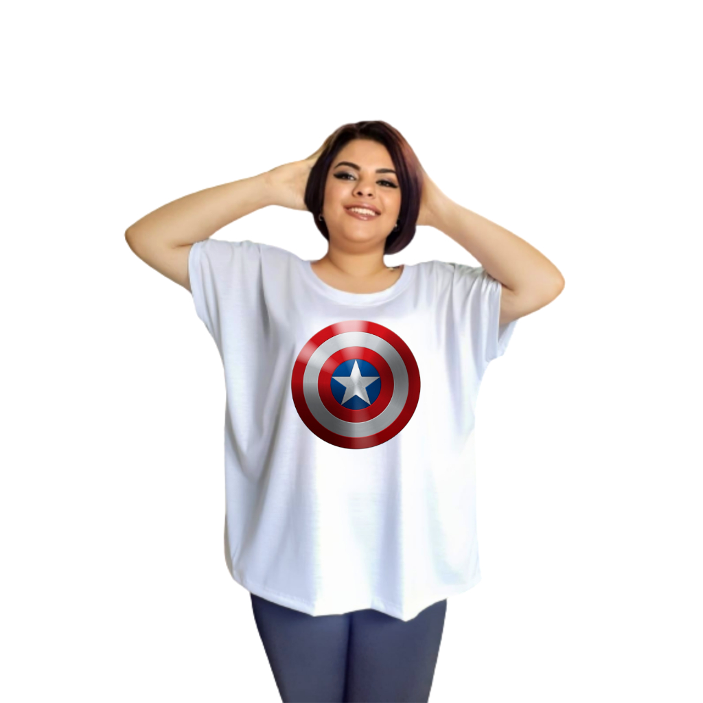 Women's Plus Size Captain America Costume
