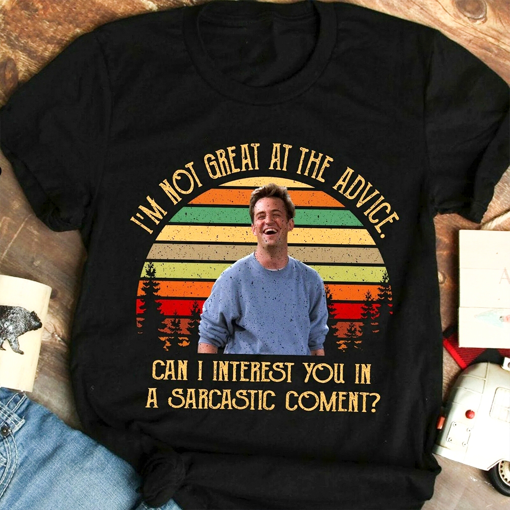 Camiseta Personagem Chandler Bing Série Friends 100% Algodão Premium