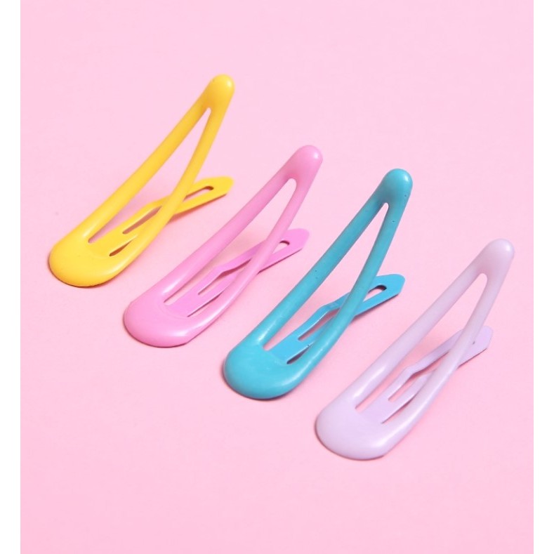 KIT 12/24/48 PCS Fashion Candy Water Drop Hair Clips For Ladies/Metal