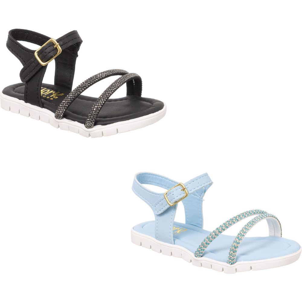 Shopee Sandalia Infantil Numero 34 Feminina Kit Pares Sandália