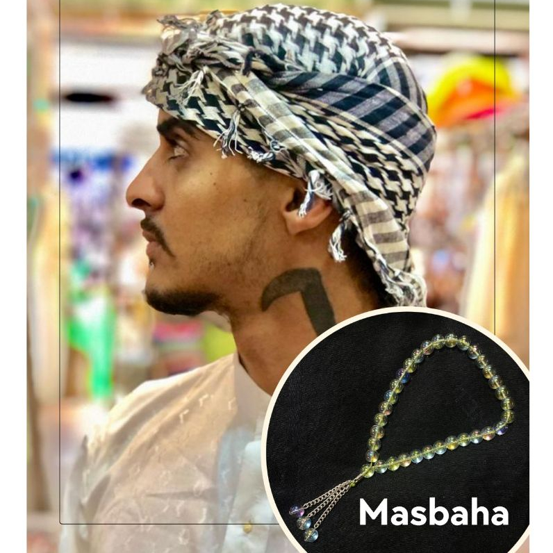 Turbante Árabe Shemagh ou Head band (Aro Fixador do Turbante) ou