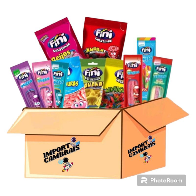 Kit doce Bala Fini Sortido, Com 60, 35 Com kit Com Copo De Agua Com ...