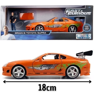 Miniatura Toyota Supra Com Boneco Brian Velozes E Furiosos