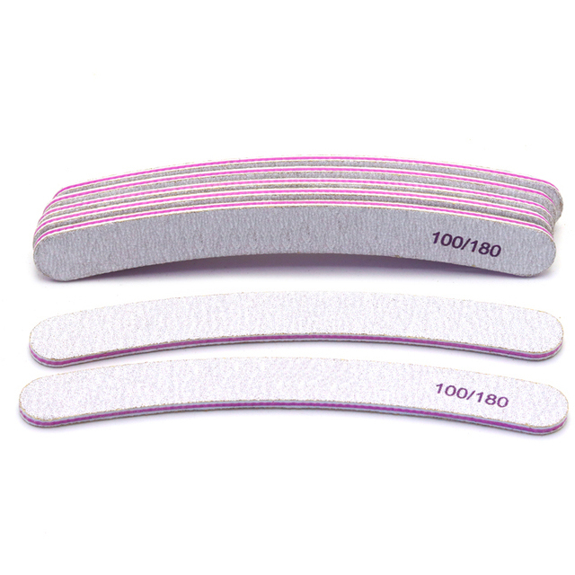 1x Lixa 100/180 PROFISSIONAL Formato BANANA Lixamento de Cantos e Superfícies Das Unhas