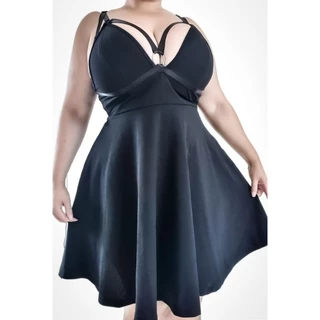 Vestido Gótico Gothic Punk E-girl Emo Alternativa Rock Plus Size