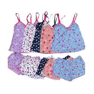 Kit Com 5 Pijama Baby Doll Liganete em Oferta na Shopee