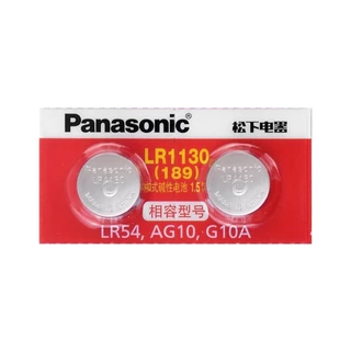 Pilha Bateria LR54 LR1130 AG10 G10A Panasonic 189 - 2 Unidades