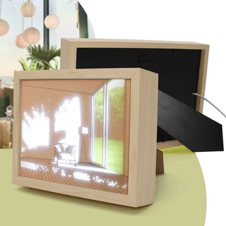 Quadro Decorativo Led Quarto Light Painting Luz Seaside