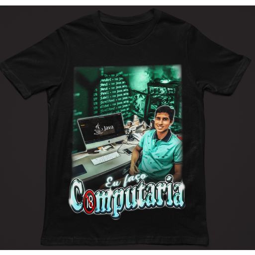 Camiseta Meme "Eu faço Computaria"