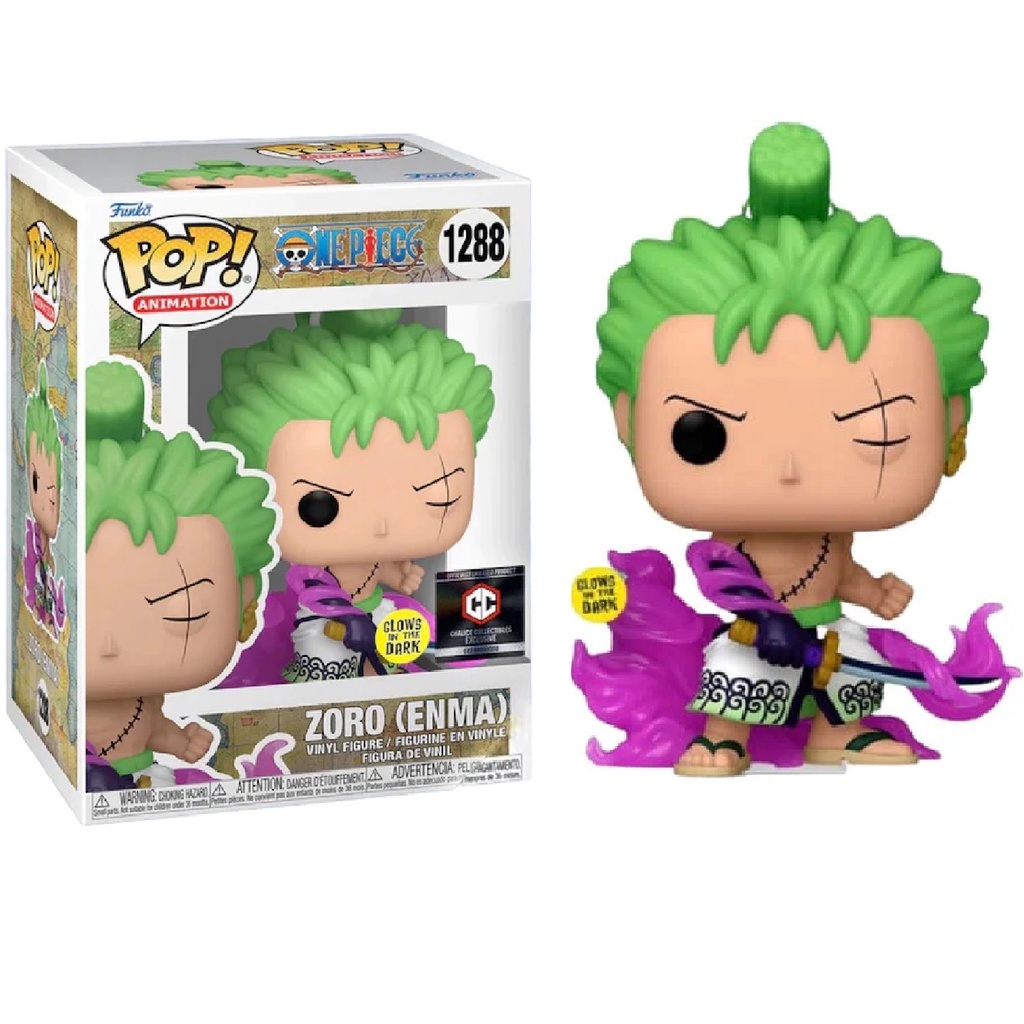 Funko Pop Zoro (Enma) - GITD - Exclusivo Chalice Collectibles - One Piece - #1288