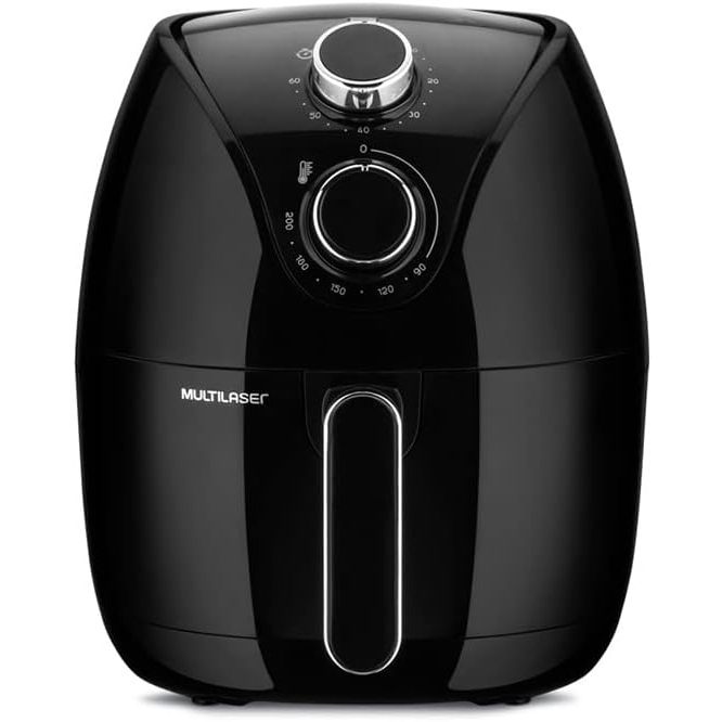 Fritadeira Air Fryer Black - 8 Litros - 2500w - Multilaser - Loja Mega