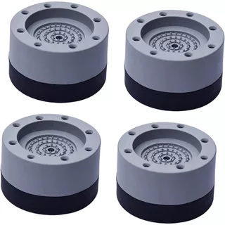 kit 4 Pés para Máquina Lavar secar Anti Vibração