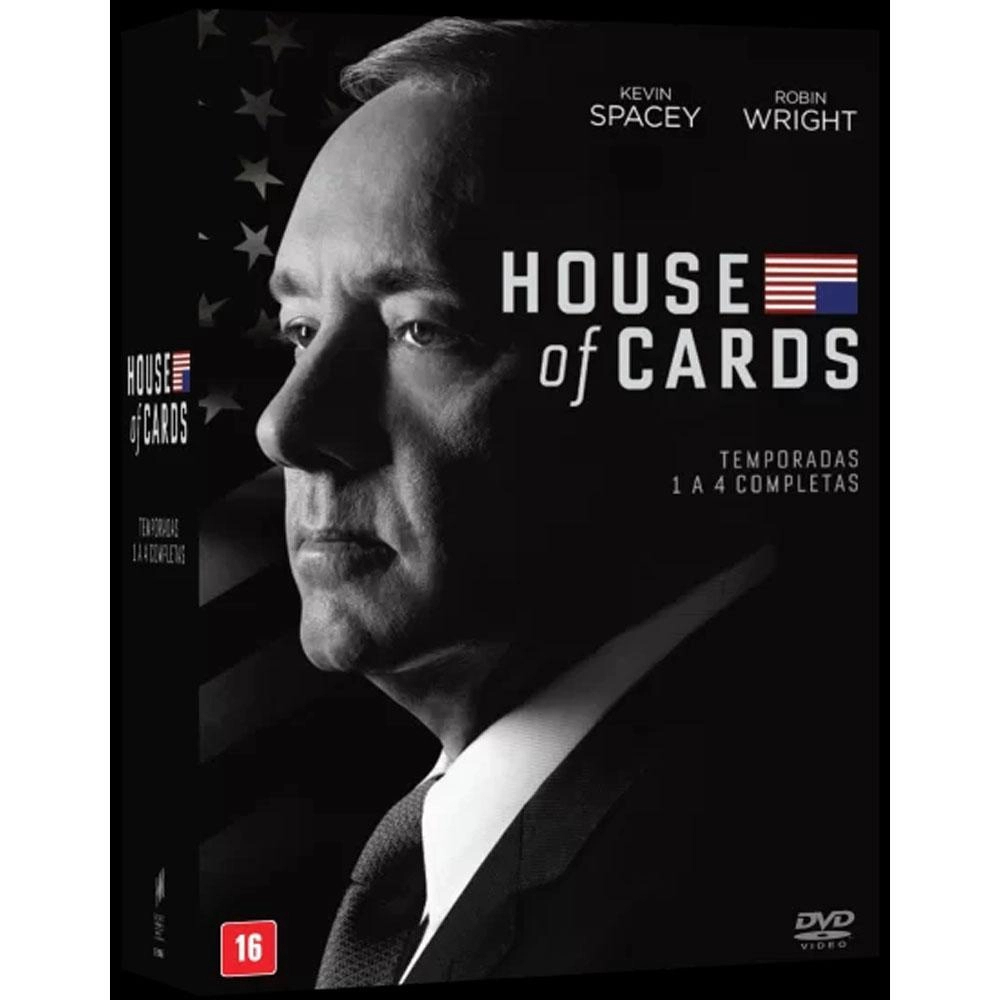 DVD Box House Of Cards - Temporada 1 a 4 Completa | Shopee Brasil