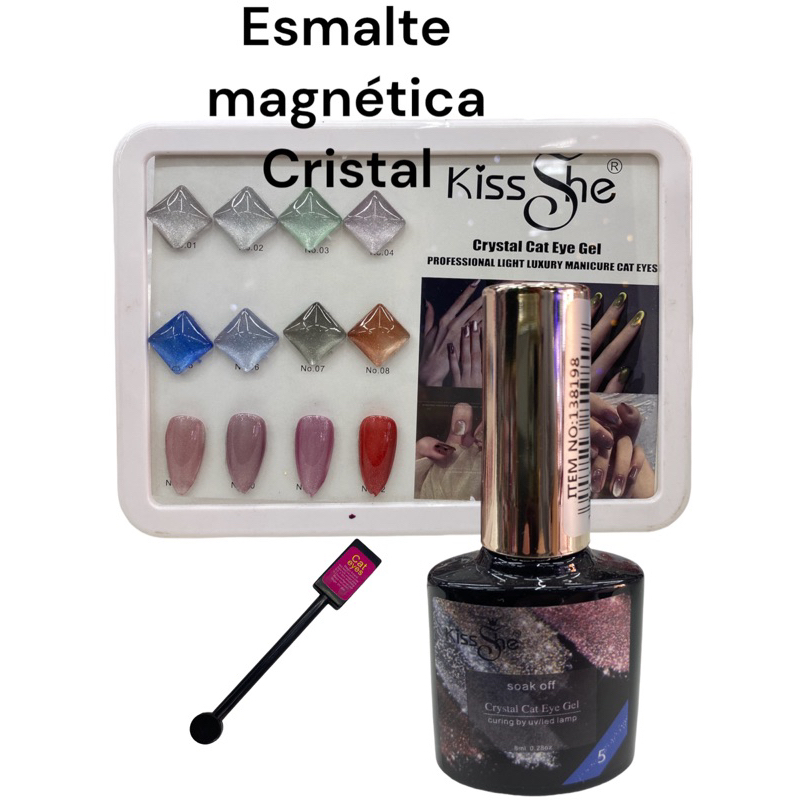 esmalte em gel magnética cristal 8ml