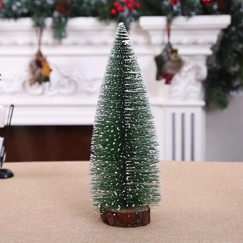 BFYDOAA Mini árvore de Natal branca de 60 cm, pequenas árvores de Natal  para decoração de casa de Natal de mesa, mini árvore de Natal artificial