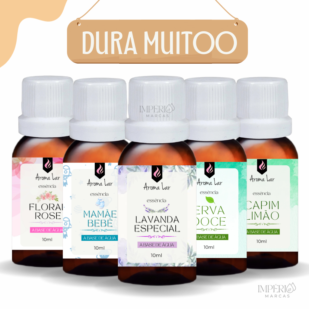 Kit 5 Essências Aromatizador eletrico e Umidificador 10ml - Tipo Via Aroma