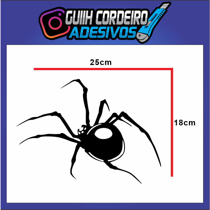 ADESIVO DA ARANHA 244 | Shopee Brasil