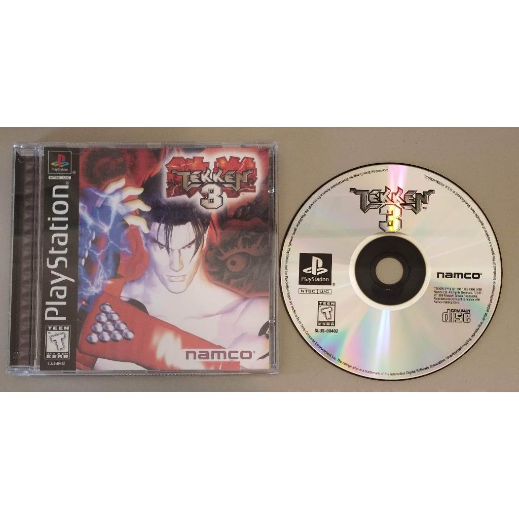 PS1 - TEKKEN 3 - MÍDIA PRETA