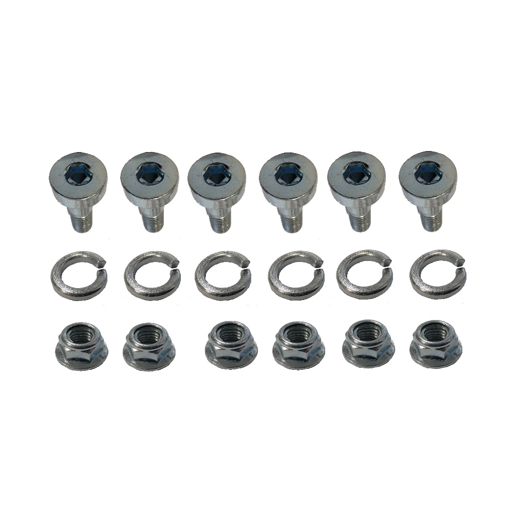 Kit - Parafuso Da Coroa Allen Com Porca - Kawasaki KX 125 / KX 250 / KXF 450 / KLX 450