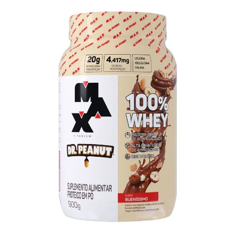 100% Whey Max Titanium x Dr. Peanut 900g – Max TitaniumBueníssimo