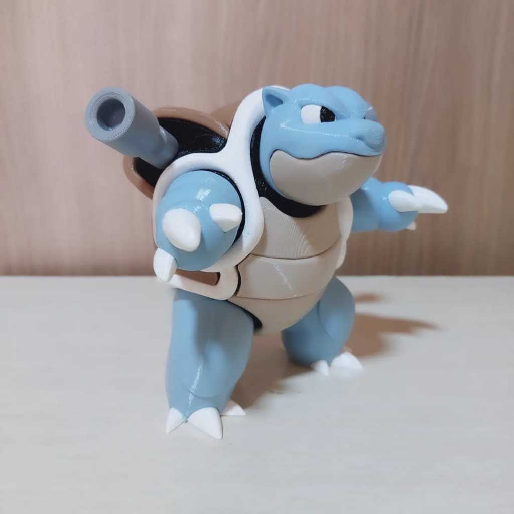 Blastoise Pokemon - Impressão 3D