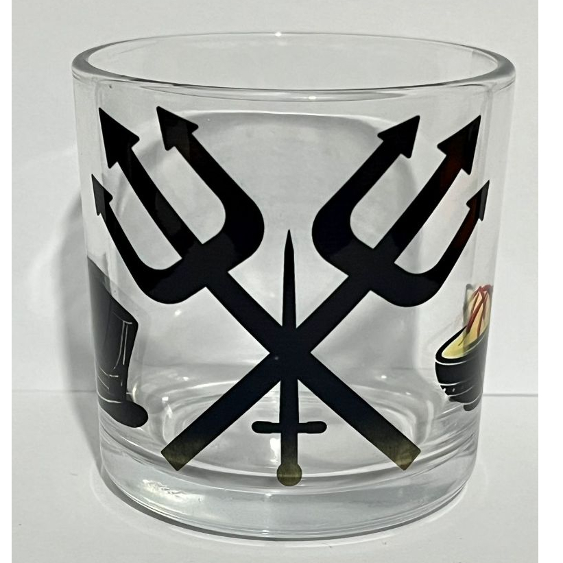 Copo de EXÚ Whisky e bebidas - Umbanda e Candomblé Vidro 260ml