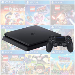 Playstation 4 Ps4 Slim Original + PS Plus Deluxe 300 Jogos Originais