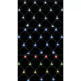 Cascata Ponta Estrela Pisca Pisca 8 Funções/ 120 LEDs 4,5 Metros Fio Branco 220V