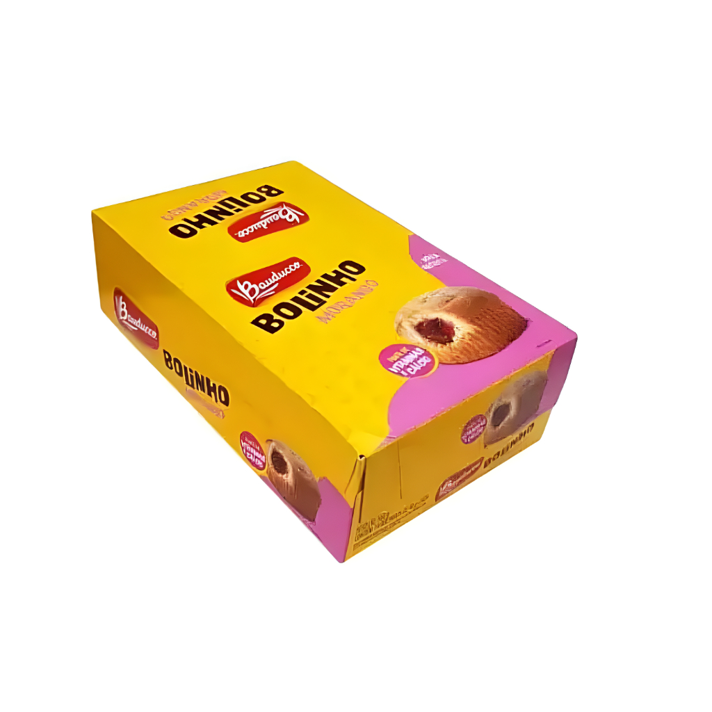 Bolinho Morango Bauducco Display com 16 unidades de 40g