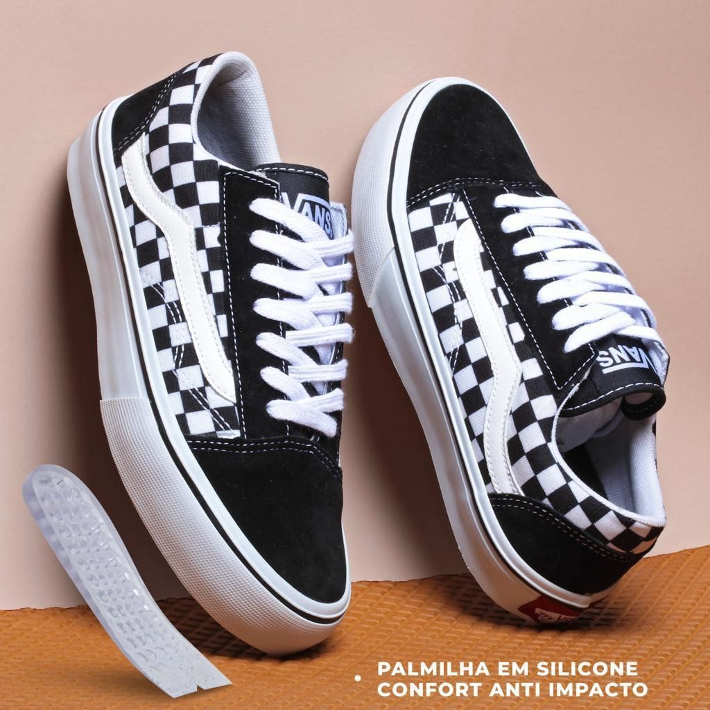 Vans old best sale skool quadriculado original