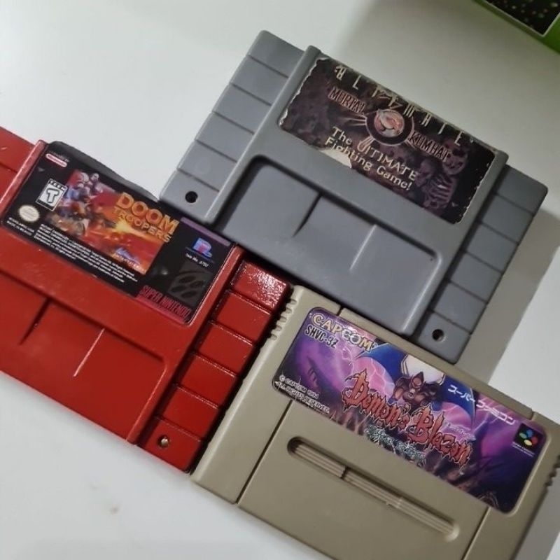 3 Fitas Super Nintendo Repro mas funcionando as 3 100% perfeitos