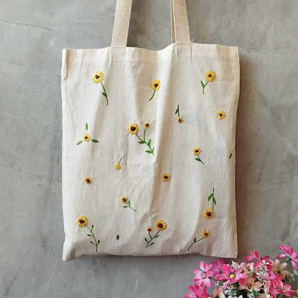 Ecobag Bordada Girassol