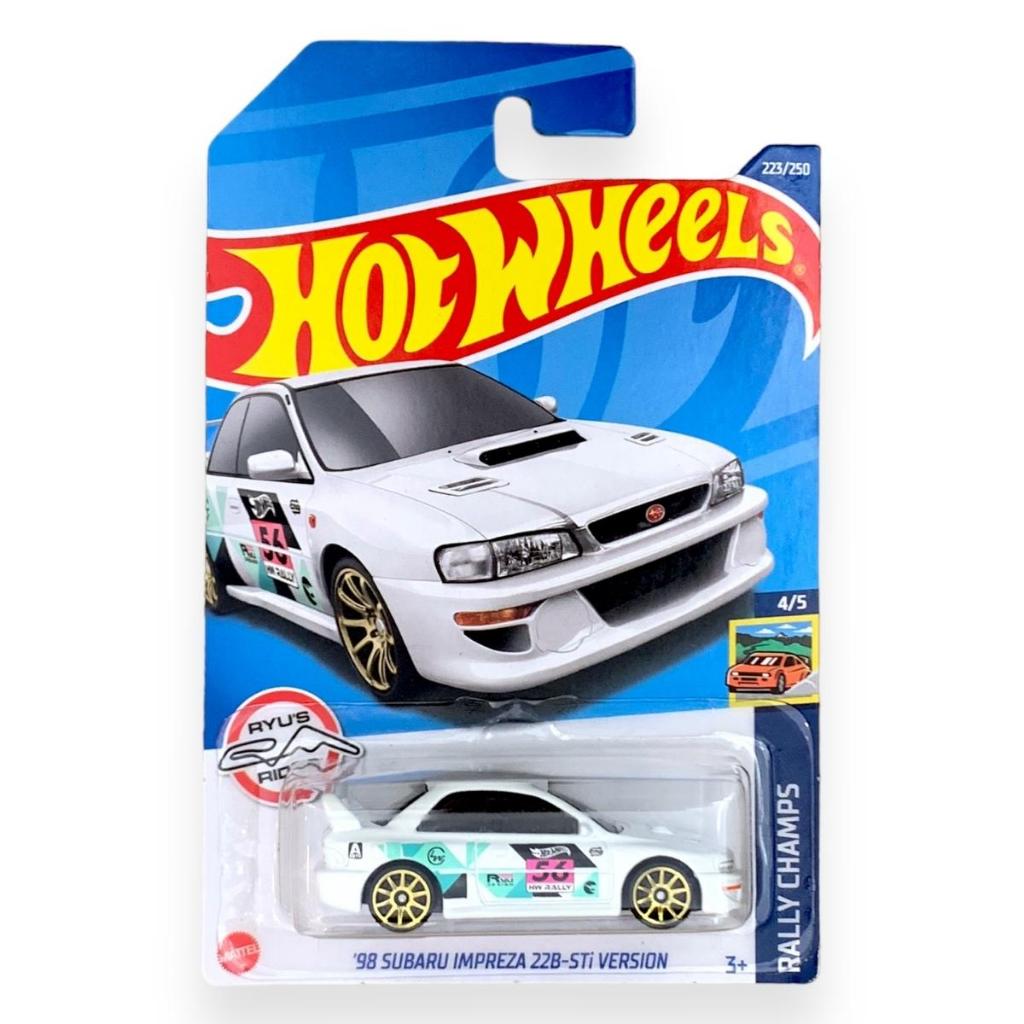 Miniatura Carro Hot Wheels '98 Subaru Impreza 22B-Sti Version TH (T-Hunt) - RALLY CHAMPS 4/5