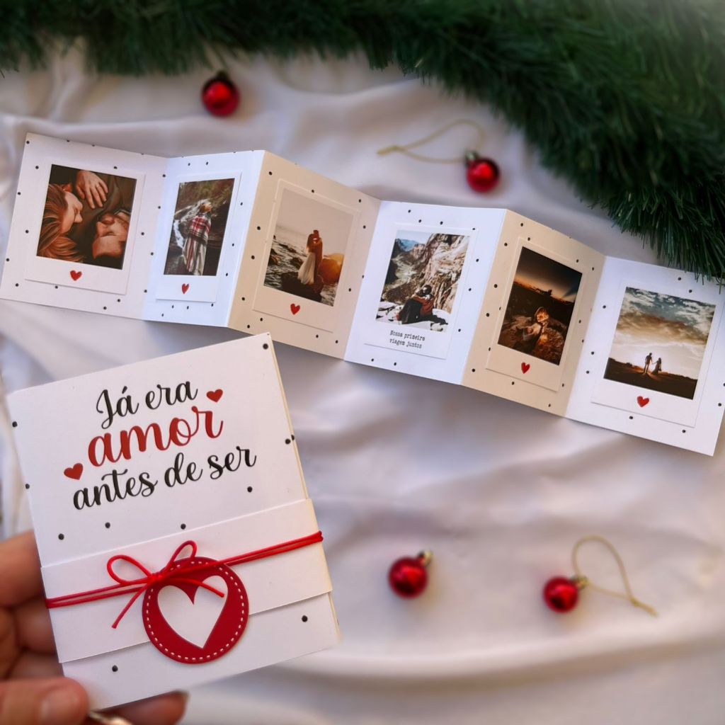 Cartão Temático Sanfonado - Presente Dia dos Namorados Personalizado Namorado Namorada