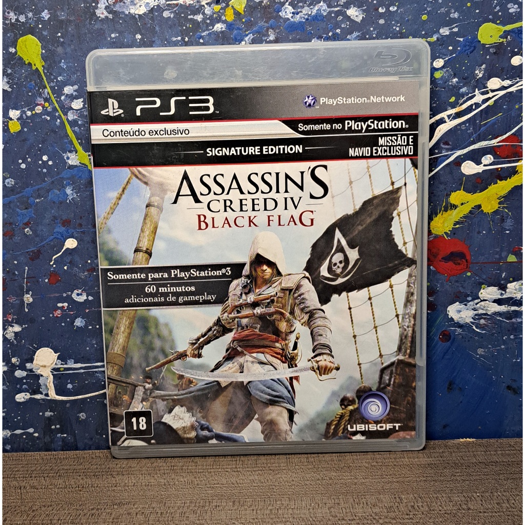 Assassin's Creed 4 Black Flag (Dublado em Português) PS3 Mídia Física Original