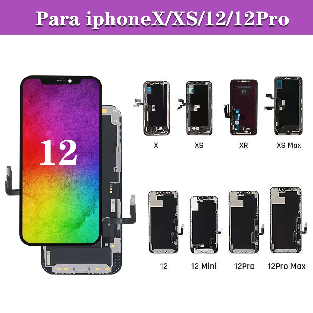 FHD LTPS VIVID Frontal Tela Para Iphone X Xr Xs 11 12 Pro Max Premium Incell Display Lcd